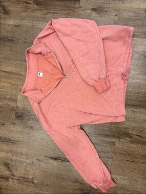 Old Navy Coral Half-Zip Pullover Sweater